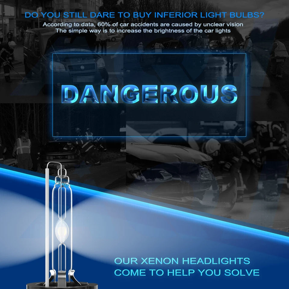 For Mazda CX-5 2018 D4S HID Xenon Headlight Bulb High Low Beam + H11 Fog Light Foto 4 de 4