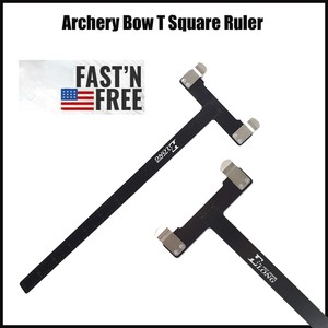 Bow Square Archery T-Shape Ruler Measurement Tools for Recurve&Compound Black