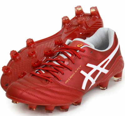 ASICS JAPAN DS LIGHT X-FLY 5 Football Soccer Kangaroo Shoes 1101A047 Red