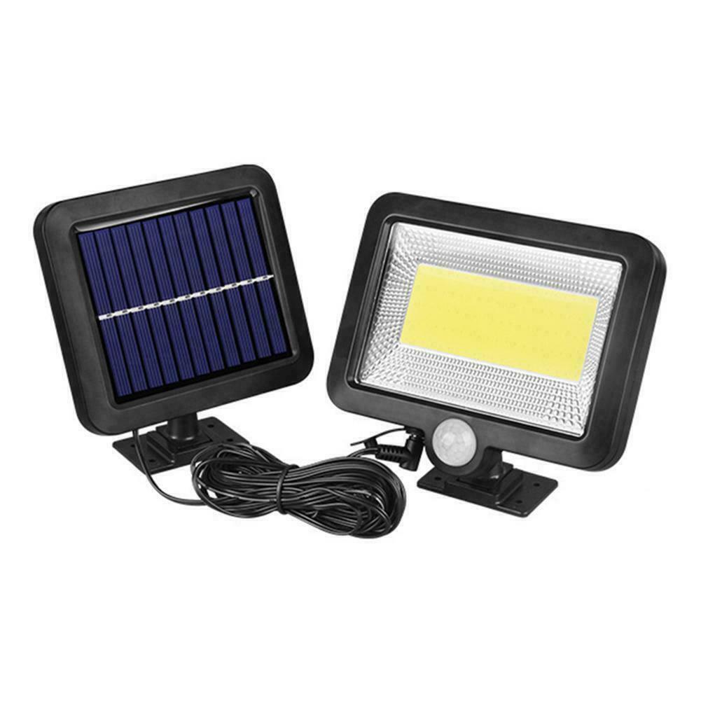 Spot solaire de jardin COB 100 LED puissant et étanche IP65 équipé d'un capteur de mouvement