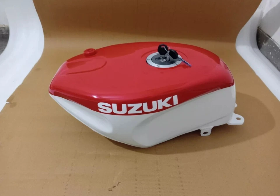 APTO PARA Suzuki RGV250 vj22 1991-1994 rojo blanco aleación gasolina tapa tanque grifo Foto 4 de 4