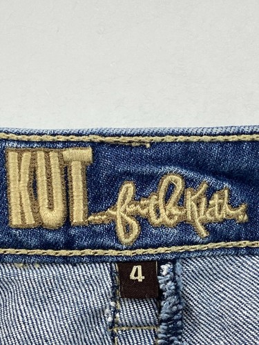 Kut from the Kloth Women's Jeans Sz 4 Natalie Crop Low Rise Medium Wash Stretch - Picture 8 of 11