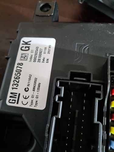 VAUXHALL CORSA D PETROL SEMIAUTO AUTO COMPLETE ECU KIT 55557933 GENUINE B123 - Picture 3 of 5