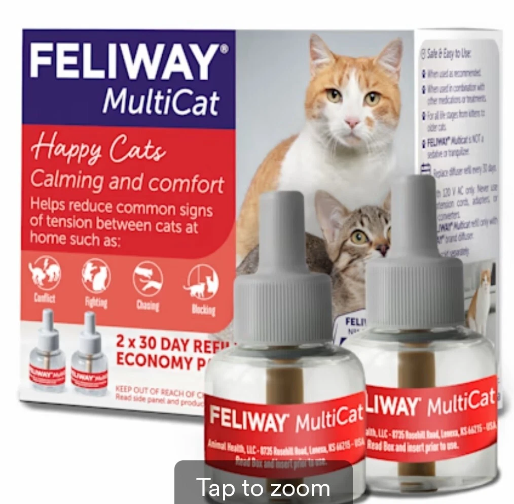  Feliway Friends Refill (48ml) - Reduces conflicts and tensions  between your cats : Pet Supplies