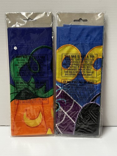 3 NWT Halloween Garden Flags Witch Black Cat Jack-O-Lantern Double-Sided 12x18 - Picture 5 of 5