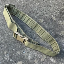 British Army Surplus Issue Light Olive PLCE Webbing Belt, ITW Nexus Buckle NI