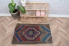 Turkish Rug, 1.9x3 ft Small Rug, Vintage Rugs, Cool Rugs, Floor Rug, Entry Rug