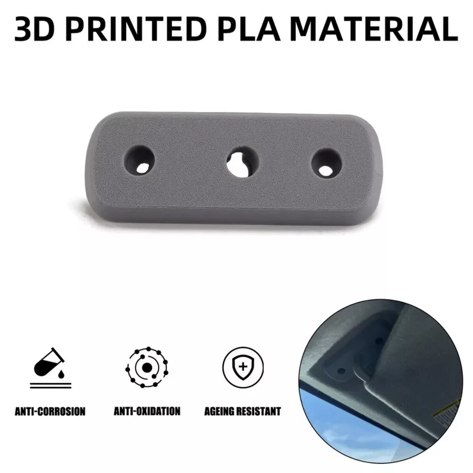 2004-2011 CHEVROLET COLORADO GMC CANYON SUN VISOR REPLACEMENT GRAY DRVR/PASSNGR - Imagem 3 de 4