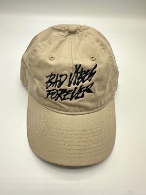 BAUF☆PEACE BIG LOGO BALL CAP XXXTENTACION Bad Vibes Forever Logo Beige Adjustable