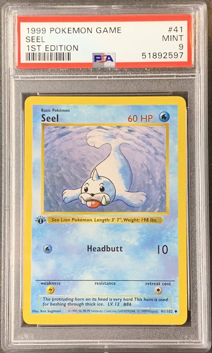 Pokemon Base Set Uncommon Seel #41 [Shadowless]