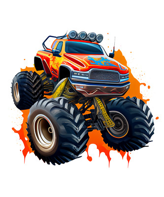 Autoaufkleber Sticker Monster Truck Aufkleber