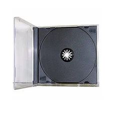 100 New Single Standard Black CD DVD Jewel Case Assembled 10.4mm [FREE SHIPPING]