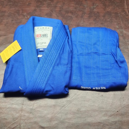 Maeda Red Label 3.0 Jiu Jitsu Gi Blue M1 M0 M000 Child Kid Karate MAKK02 Uniform - Picture 2 of 12