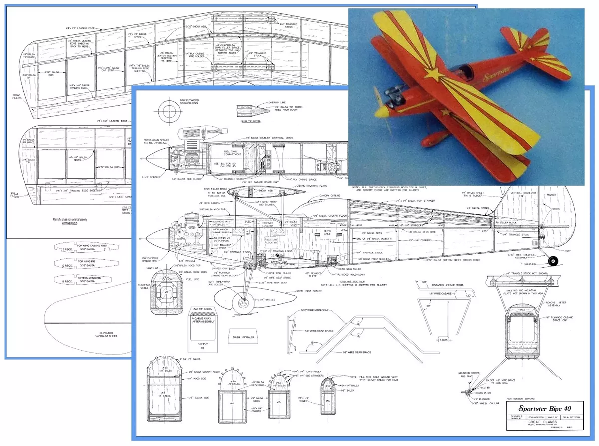 Model aircraft plans hot sale
