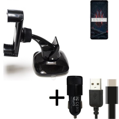 Scheibenhalterung für nubia Red Magic 6S Pro + Ladeset Auto-Halter Handy Halter