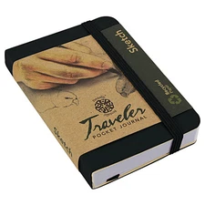 Travelers Recycled Sketch Book 3X4 Black