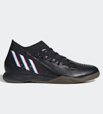 Adidas Predator Edge.3 GX0020 Unisex Black/White Indoor Football Shoes JN620 