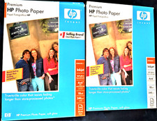 HP Premium Photo Print Paper 4x6 Soft Gloss 100 sheet Preforated Tab Inkjet New