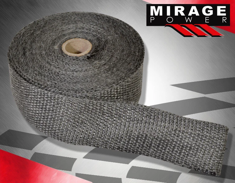 10M Air Intake Induction Thermal Cooling Heat Wrap Protection + Zip Ties Black Foto 2 de 4