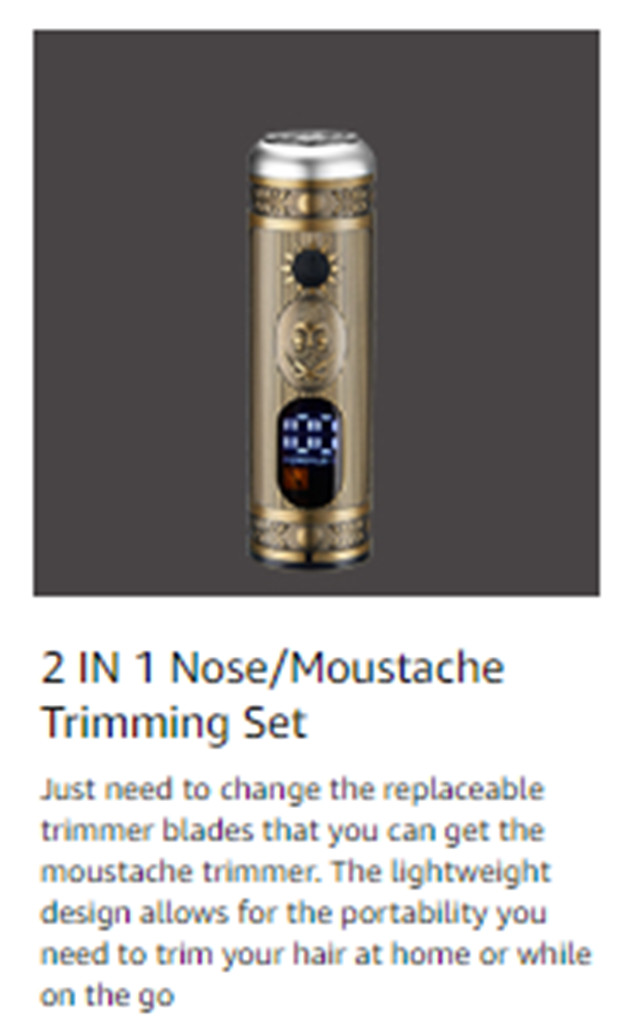 Lanumi Hair Clippers for Men Cordless Hair Trimmer Beard Trimmer/Nose Trimmer Pr