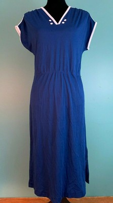 jcpenney blue and white dress