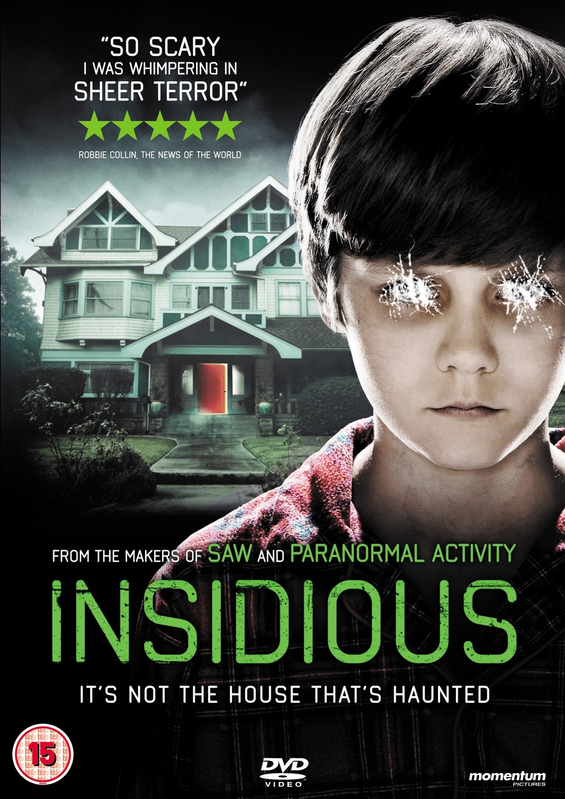 Insidious (DVD) Patrick Wilson Rose Byrne Barbara Hershey Ty Simpkins Lin Shaye