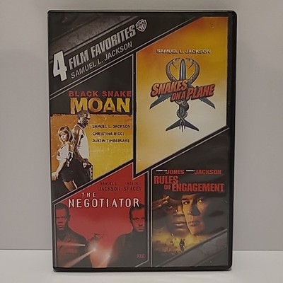 Samuel L Jackson 4 DVD Film Favorites Black Snake Moan Negotiator On a Plane