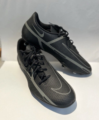 Nike Phantom GT2 Club MG Low Top Lace-Up Soccer Cleats Black/Iron Grey