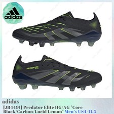 adidas Predator Elite HG/AG Core Black / Carbon JR4491 Men's US4-11.5 NEW