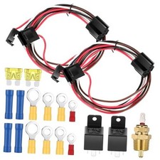 Electric Fan Relay Kit Radiator Sensor Switch Electric Fan Thermostat Cooling