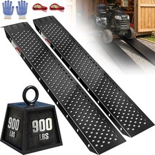 5 FT Aluminum Shed Ramp, 2PCS Loading Ramps for Motorcycle ,ATV/UTV Lawn Mower