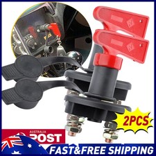 2x 12V Disconnect 24V Battery Isolator Off Cut Kill Switch Key Car Marine RV