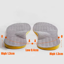 PU Orthotic Insole Arch Support Flat Foot Orthopedic Insoles for Shoes Women Men