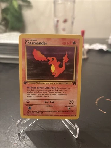 Charmander 1st Edition 50/82 Team Rocket Vintage Pokemon Card WOTC LP