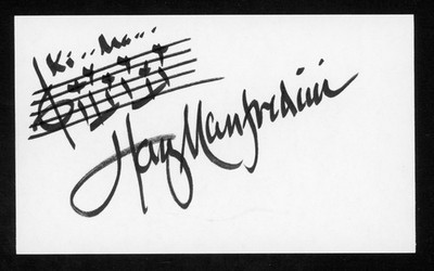 Harry Manfredini Composer Friday The 13th Signed w/Notes Tan 3x5 Card E28248
