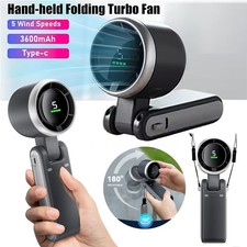 Mini Portable Handheld Turbo Fan USB Rechargeable Cooling Fan Up to 10 Hours US