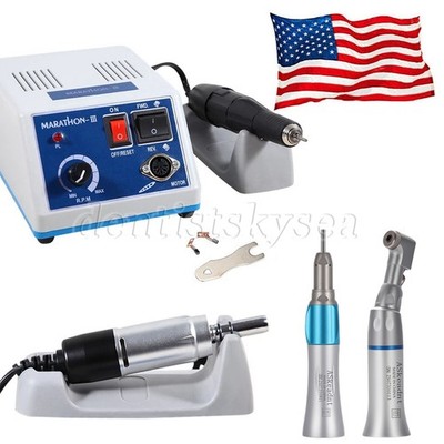 Dental Lab MARATHON -III MICROMOTOR Electric 35000 RPM Handpiece Polishing NEW