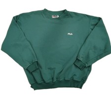 Vintage Fila Sweatshirt Teal Size L