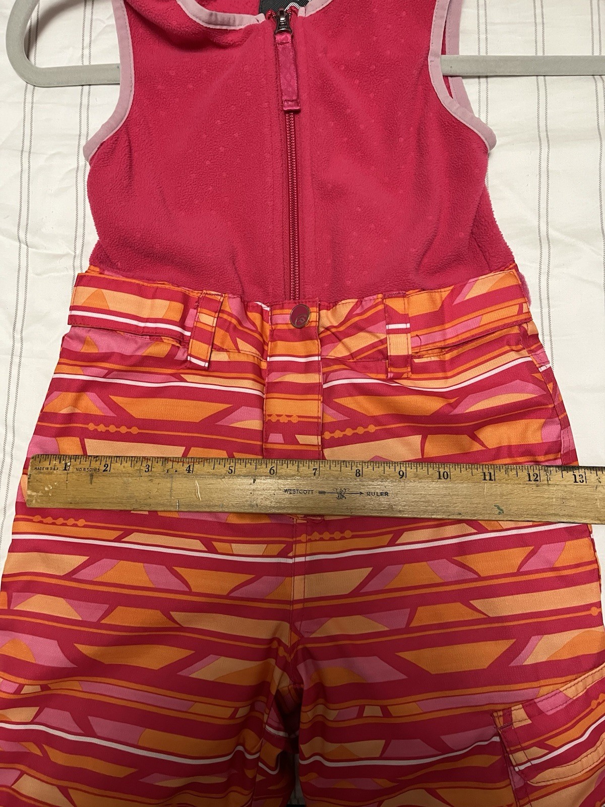 JUPA Snowsuit Toddler Girl 3T Winter Jacket Pants /bibs Pink/ Orange+ Extras image 7