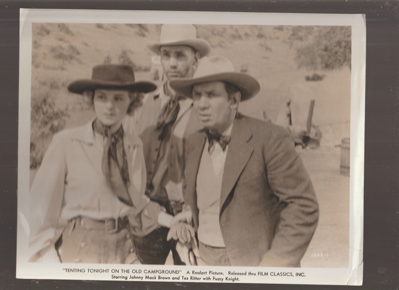 8X10 B&W   PHOTO OF-WESTERN SCENE - JENNIFER HOLT AND 2 MEN