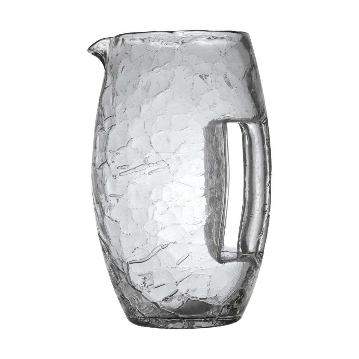 MOSER Crystal - Original Koloman Moser / Loetz Crackle Jug - 20cm