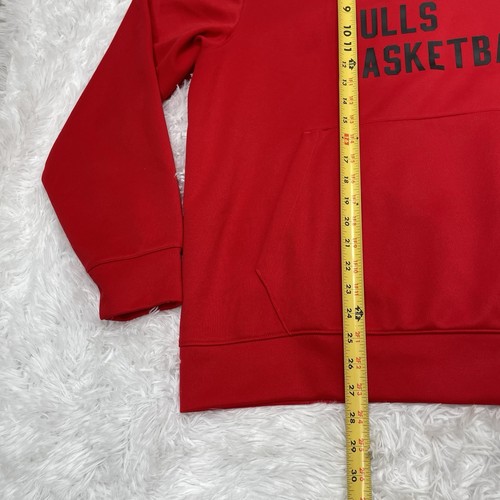 Sudadera con capucha de baloncesto Nike Chicago Bulls para hombre talla XL roja negra sudadera NBA - Imagen 6 de 7