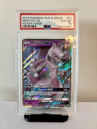 Pokémon TCG – Mewtwo GX – Hidden Fates 31/68 – PSA 10 GEM MINT