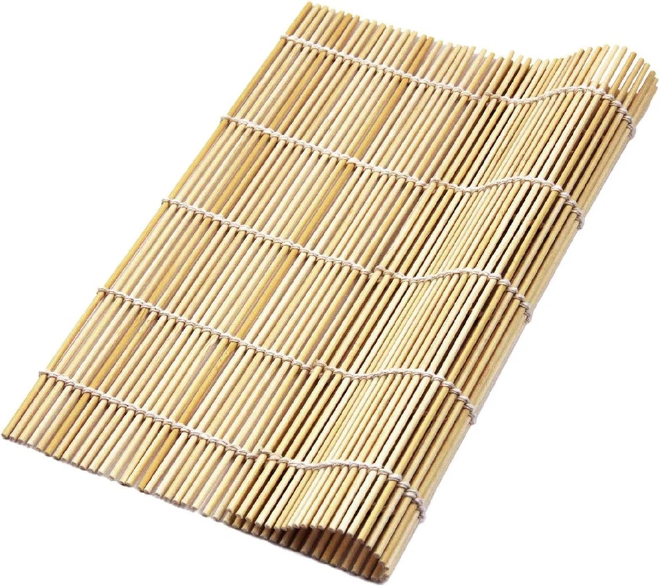10 PCS 9.5" X 9.5" Natural Bamboo Sushi Rolling Mat - Image 2 of 4
