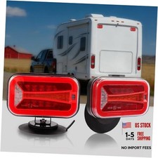Wireless Trailer Lights Kit Magnetic   Rechargeable LED Tail Light, 90 