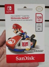 SanDisk 128GB microSDXC Mario Kart Art Memory Card Nintendo Switch & Switch Lite