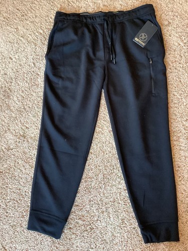 90 Degree By Reflex Pants Mens XL Black Scuba Active Flow Jogger Drawstring
