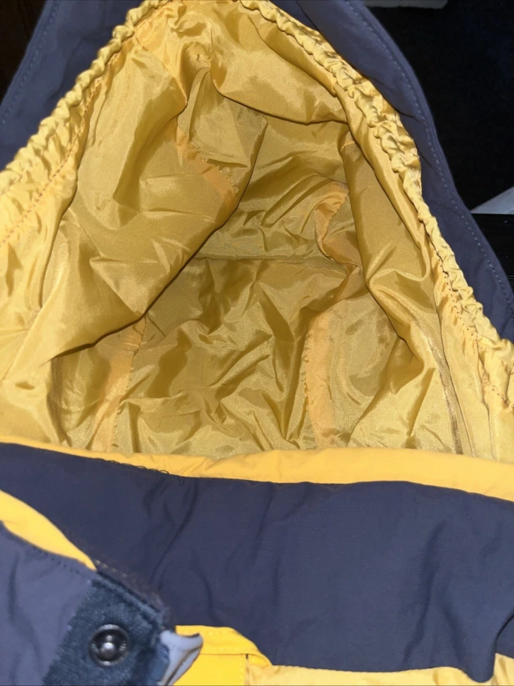 Columbia Men’s Fire Ridge Sportswear Jacket Yellow & Grey Size Large With Hood - Image 3 of 4