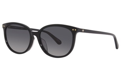 Kate Spade Alina/F/S 807/9O Sunglasses Women's Black/Grey Gradient Cat Eye 55mm