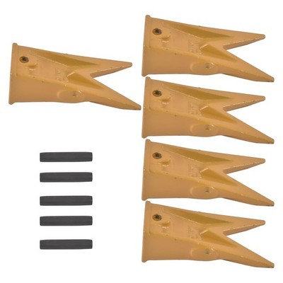 X156WTL Twin Tiger Bucket Teeth Bucket Tooth with P156 Roll Pins 5 Pack Replacem